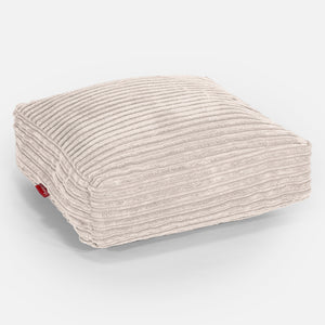 Grand Coussin de Sol - Côtelé Ivoire