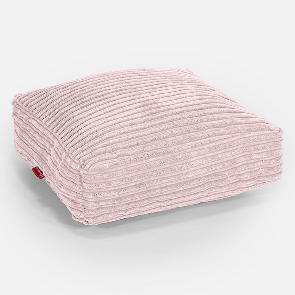 Grand Coussin de Sol - Côtelé Rose 01