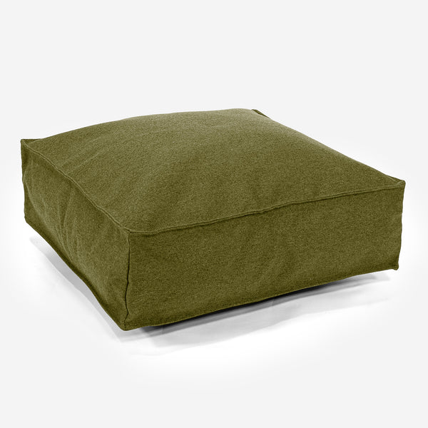 Grand Coussin de Sol - Interalli Laine Vert Acide 01