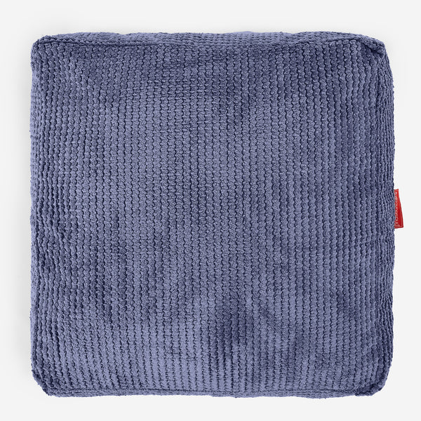 Grand Coussin de Sol - Pompon Violet Fabric Close-up Image