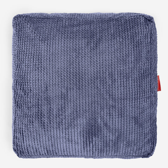 Grand Coussin de Sol - Pompon Violet 03
