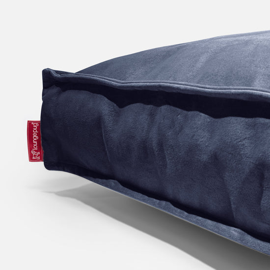 Grand Coussin de Sol - Velours Bleu Marine 04