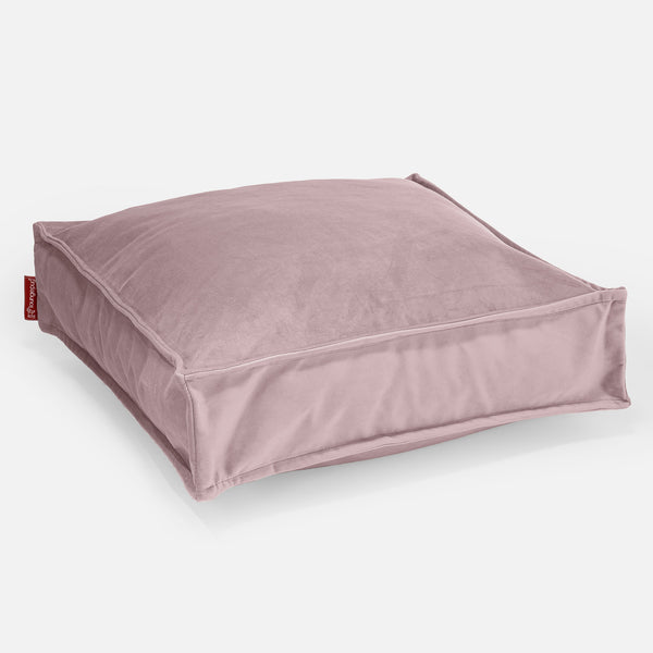 Grand Coussin de Sol - Velours Rose 01