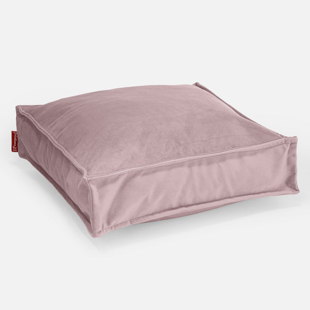 Grand Coussin de Sol - Velours Rose 01