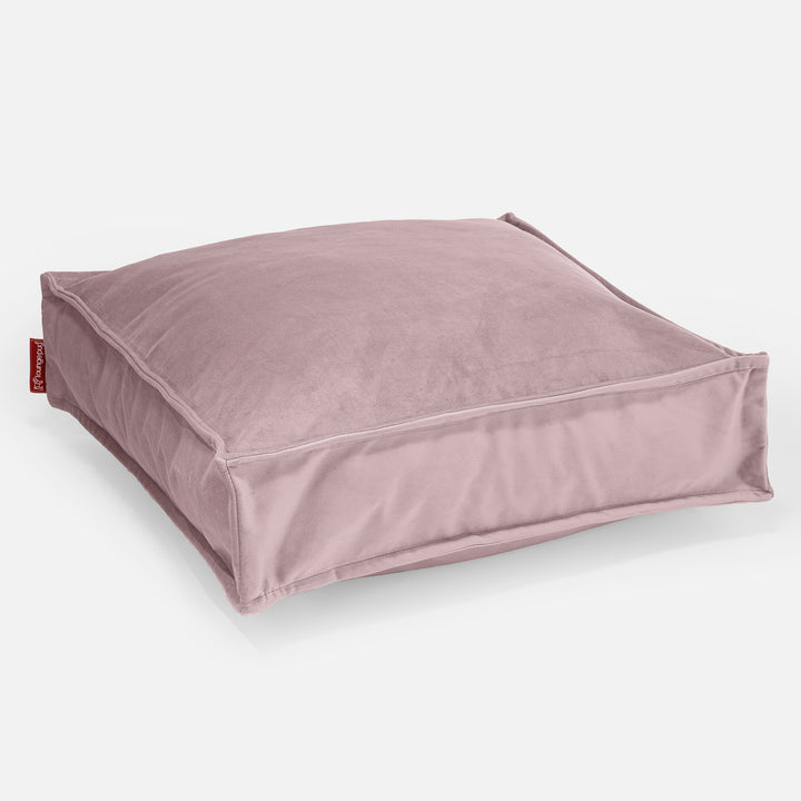 Grand Coussin de Sol - Velours Rose 01