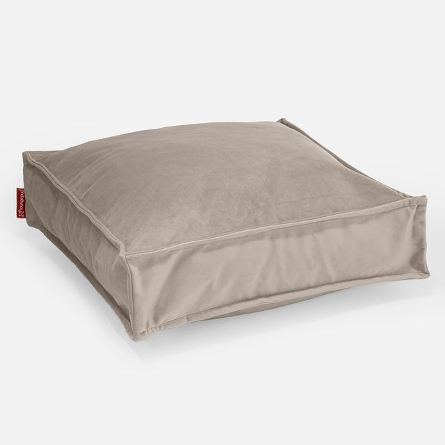 Grand Coussin de Sol - Velours Vison 01