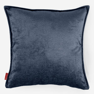 Grand Housse de Coussin 70 x 70cm - Chenille Bleu Marine