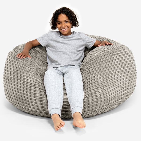 Pouf Ultra Confort pour Enfants 6-14 ans - Côtelé Vison 01