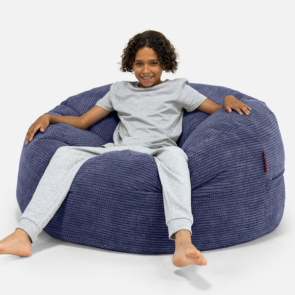 Lounge Pug - Pouf Fauteuil Gamer - Pompon Violet - Ultra Lux