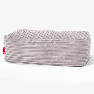 Gros Repose Pied - Côtelé Gris Argent