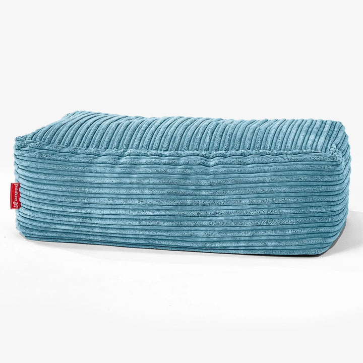 CloudSac 100 Repose-pieds à Mémoire de Forme - Côtelé Mer Égée 01