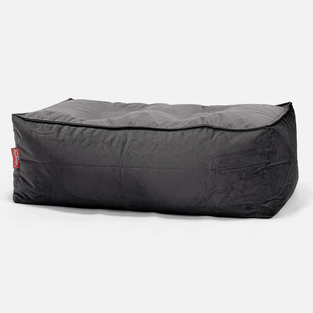 CloudSac 100 Repose-pieds à Mémoire de Forme - Velours Anthracite 01