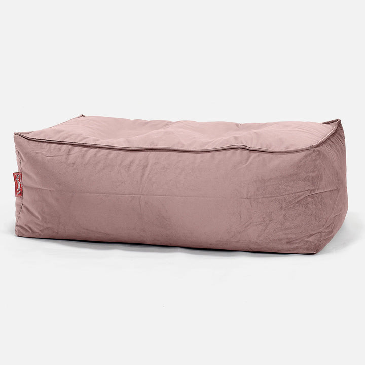 CloudSac 100 Repose-pieds à Mémoire de Forme - Velours Rose 01