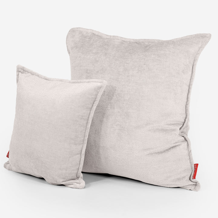 Housse de Coussin 47 x 47cm - Chenille Crème 02