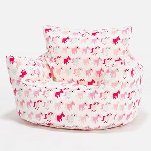 Fauteuil Pouf Bambin 1-3 ans - Imprimé Petit Poney