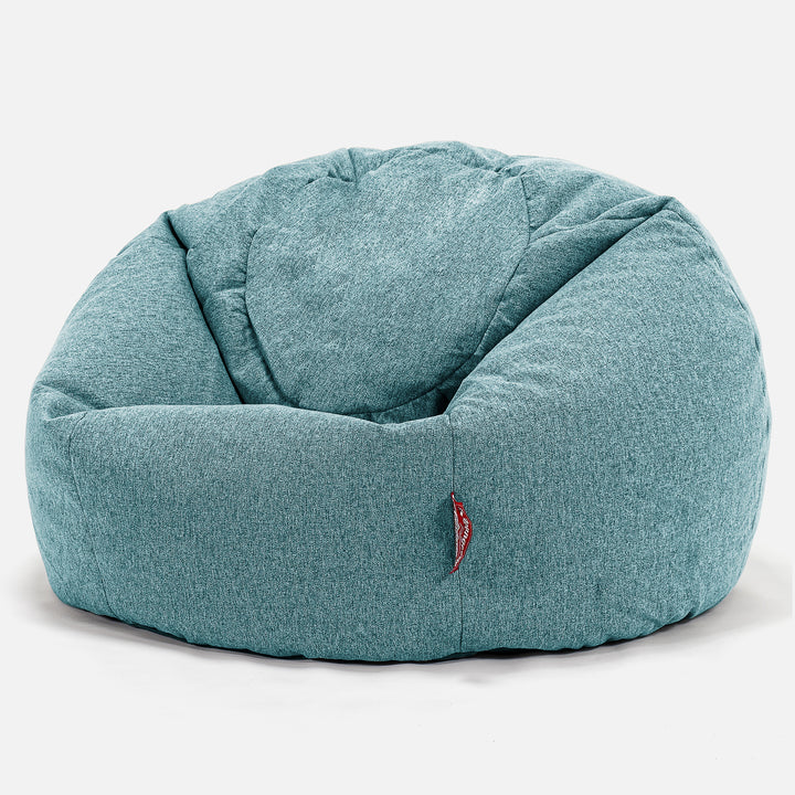 Pouf Poire Classique - Interalli Laine Aqua 01