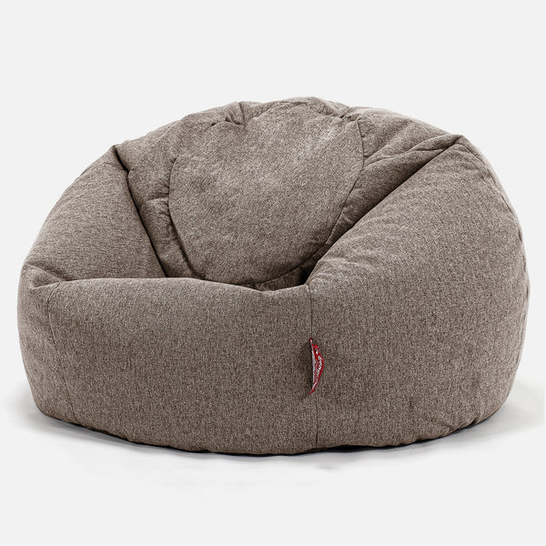 CloudSac 200 Pouf Géant Enfant à Mémoire de Forme 2-12 ans - Interalli Laine Biscuit 01