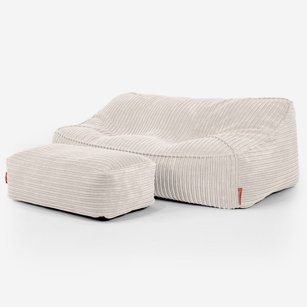 Le Canapé Pouf Doudou - Côtelé Ivoire 03