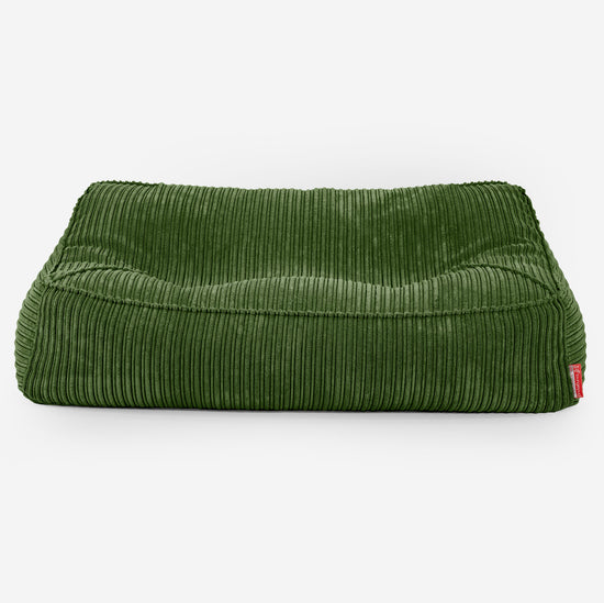Le Canapé Pouf Doudou - Côtelé Vert Forêt 01