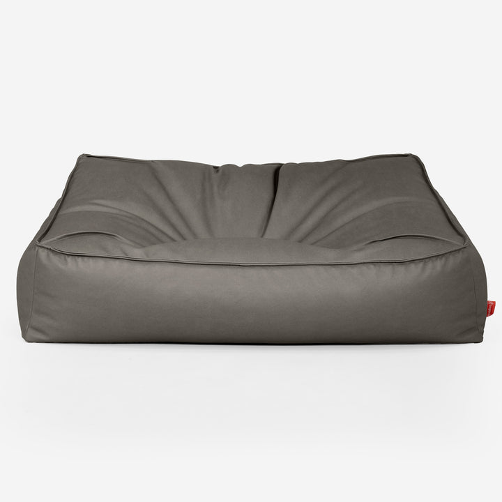 Le Canapé Pouf Doudou - Cuir Végan Gris 01