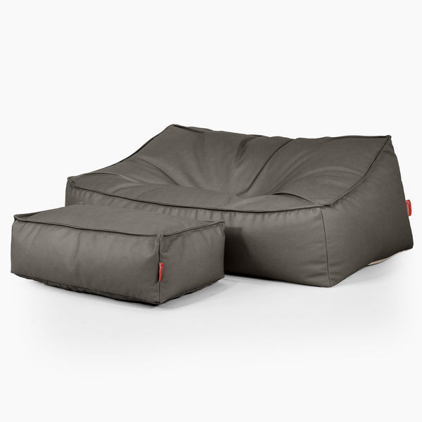 Le Canapé Pouf Doudou - Cuir Végan Gris 03