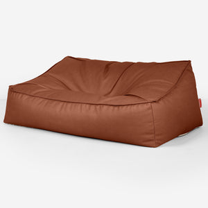 Le Canapé Pouf Doudou - Cuir Végan Marron
