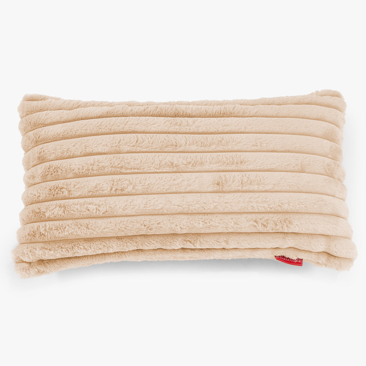 Housse de Coussin Rond 50cm - Côtelé Pêche