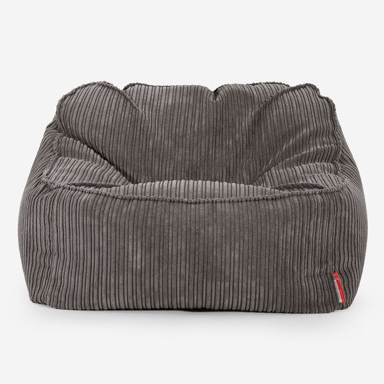 Le Pouf Doudou - Côtelé Anthracite 01