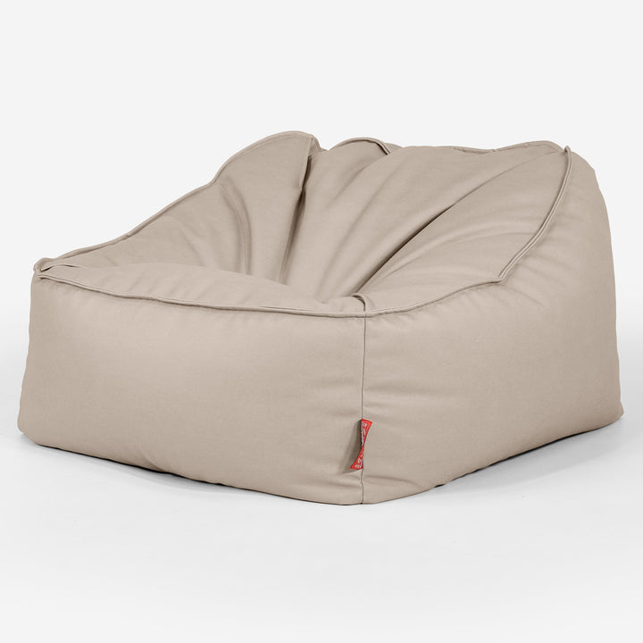 Le Pouf Doudou - Cuir Végan Ivoire 03