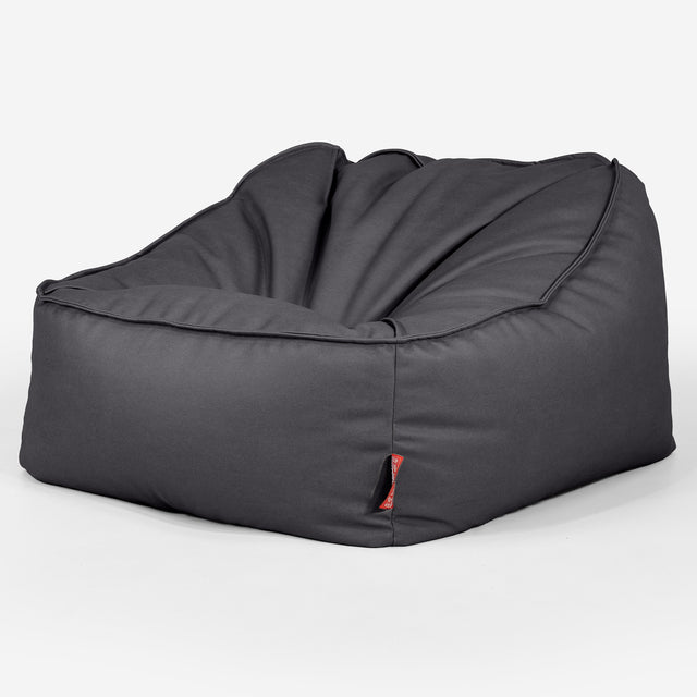 Le Pouf Doudou - Cuir Végan Noir 03
