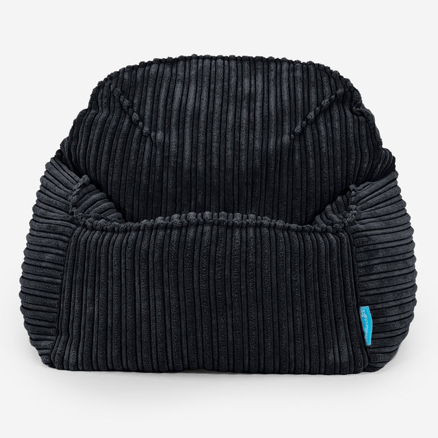 Le Pouf Enfant Doudou 2-6 ans - Côtelé Noir 02