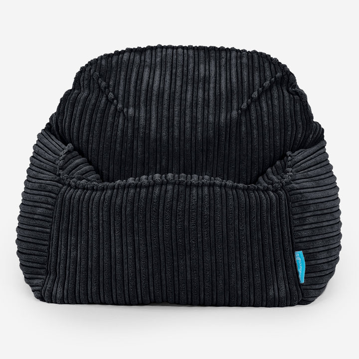 Le Pouf Enfant Doudou 2-6 ans - Côtelé Noir 02