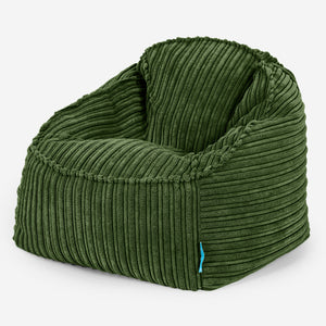 Le Pouf Enfant Doudou 2-6 ans - Côtelé Vert Forêt