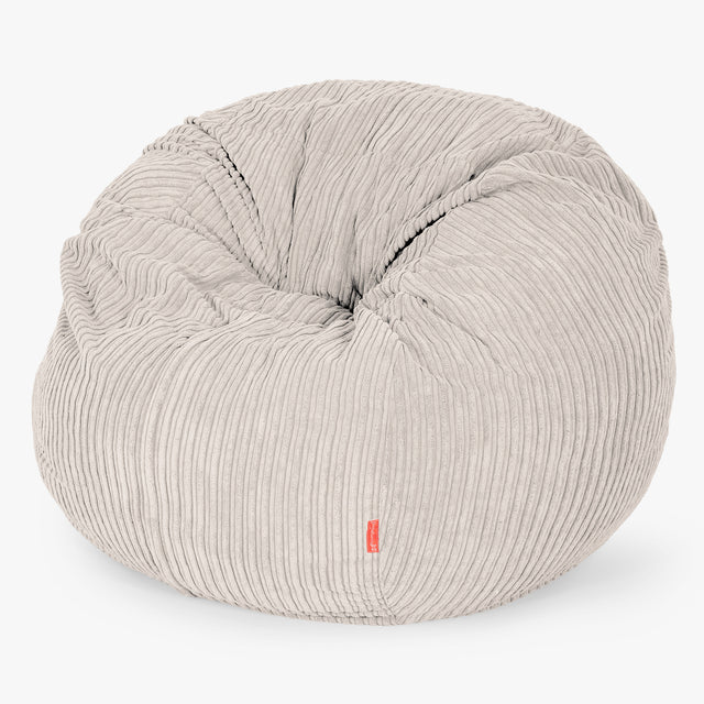 Le Pouf-lit - Côtelé Ivoire 01