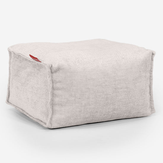 Petit Repose Pied - Chenille Crème 01