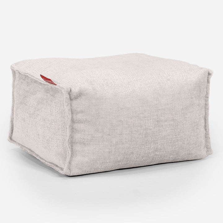 Petit Repose Pied - Chenille Crème 01
