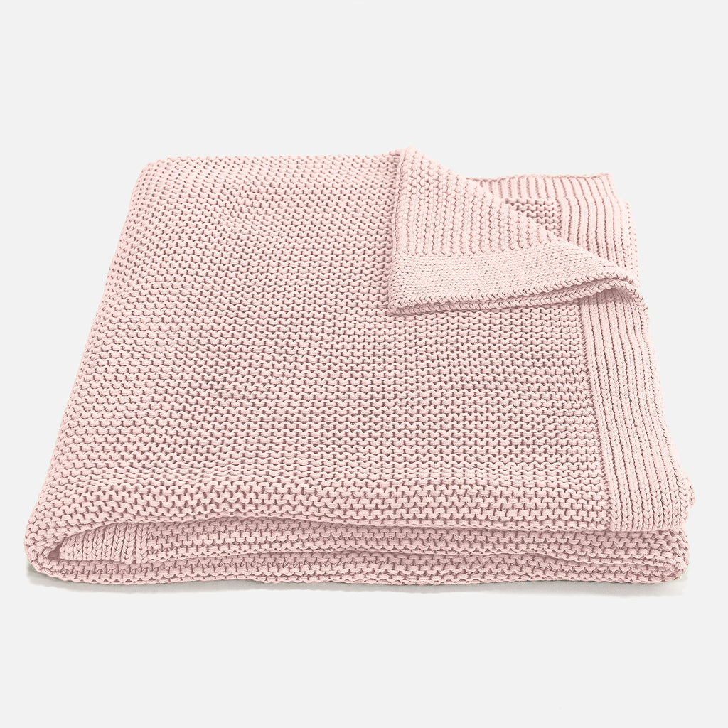 Couverture / Plaid - 100% Coton Ellos Bébé Rose 01