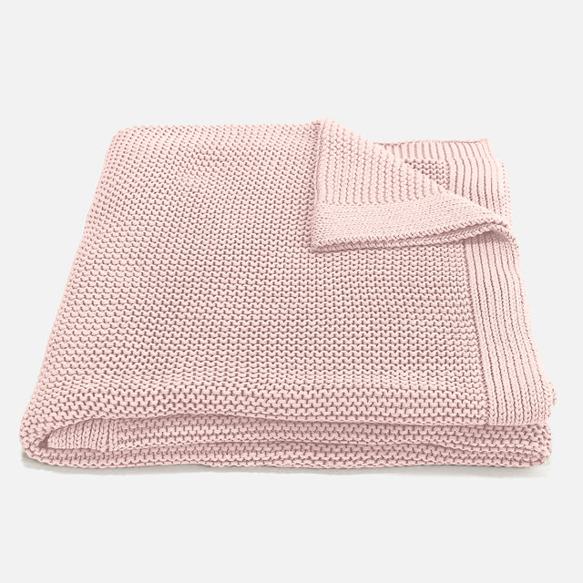 Couverture / Plaid - 100% Coton Ellos Bébé Rose 01