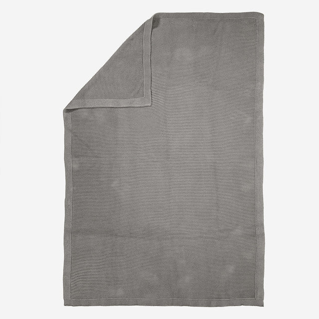 Couverture / Plaid - 100% Coton Ellos Gris 03