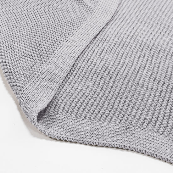 Couverture / Plaid - 100% Coton Ellos Gris clair 02