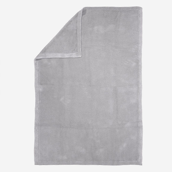 Couverture / Plaid - 100% Coton Ellos Gris clair 03