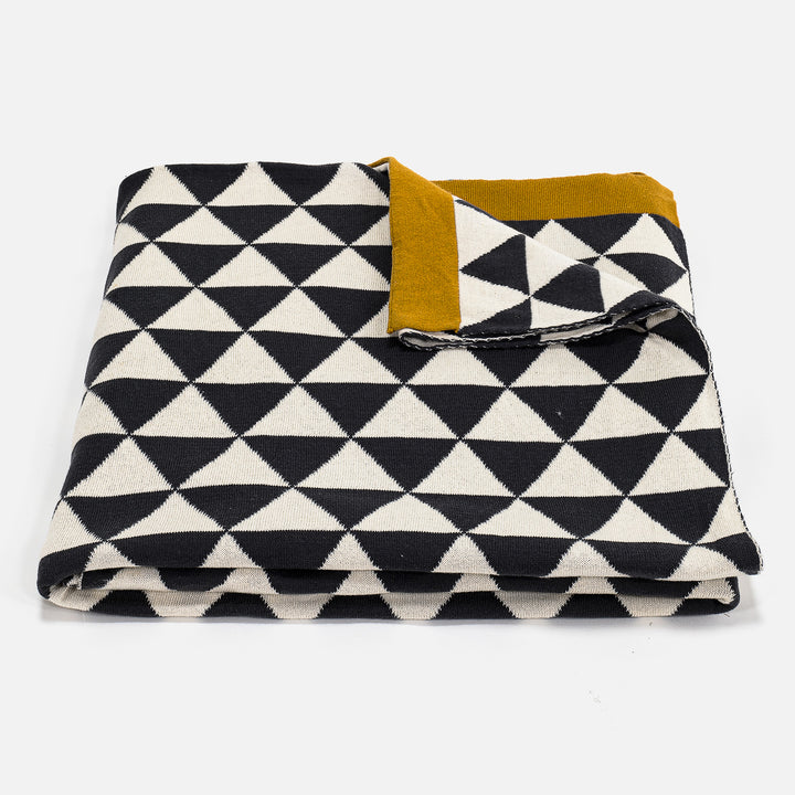 Couverture / Plaid - 100% Coton Geo 01