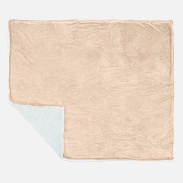 Couverture Sherpa - Polaire Crème 02