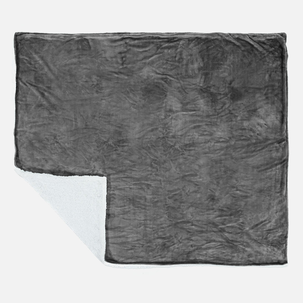 Couverture Sherpa - Polaire Gris 03