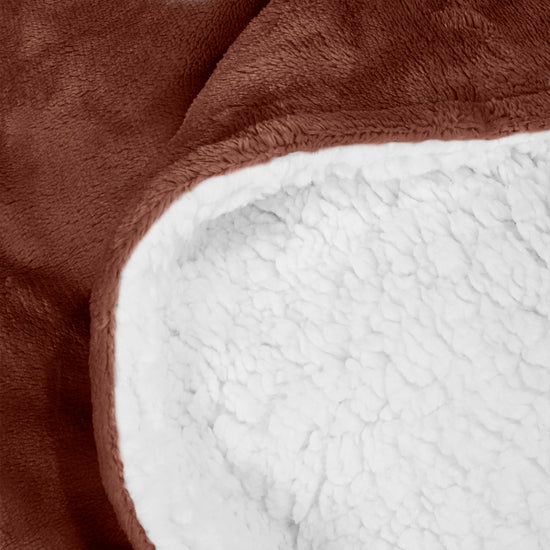 Couverture Sherpa - Polaire Marron 04