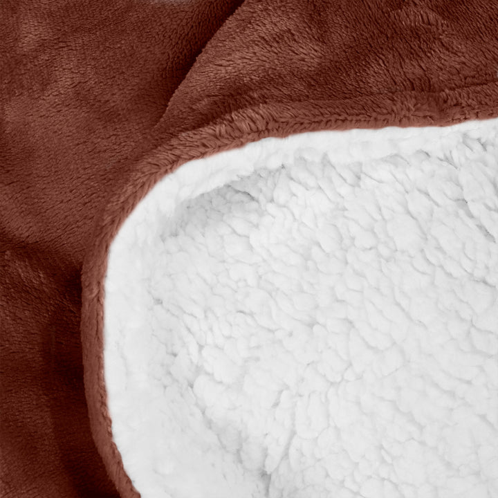 Couverture Sherpa - Polaire Marron 04