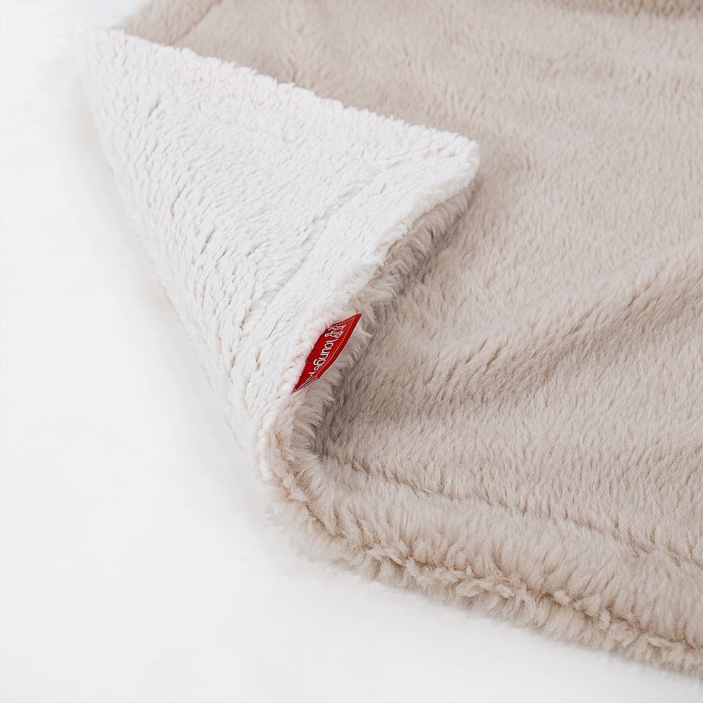 Plaid / Couverture Sherpa - Fausse Fourrure Nounours Vison 03