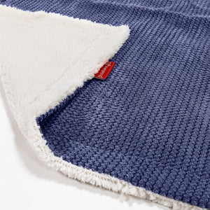 Plaid / Couverture Sherpa - Pompon Violet