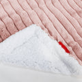 Velours Côtelé Ultra Pelucheux Rose Pastel