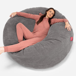 Canapé Pouf Géant Grande Mammouth - Pompon Anthracite